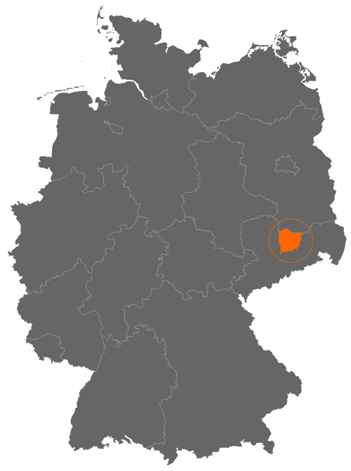 Landkreis Meißen auf der Deutschlandkarte