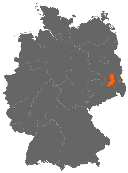 Landkreis Oberspreewald-Lausitz auf der Deutschlandkarte