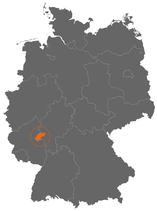 Rheingau-Taunus-Kreis auf der Deutschlandkarte