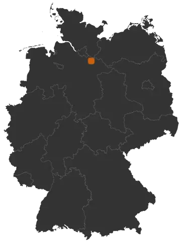 Adendorf auf der Kreiskarte