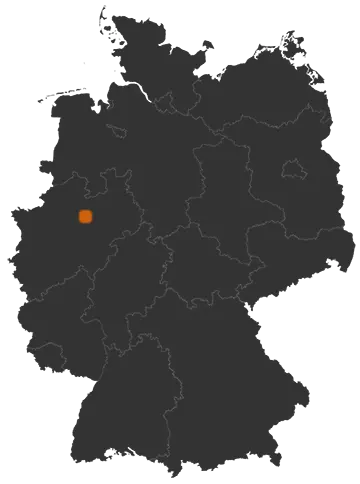 Deutschlandkarte: Wo ist Ahlen