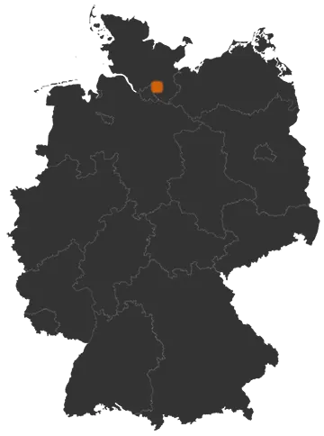 Ahrensburg auf der Kreiskarte