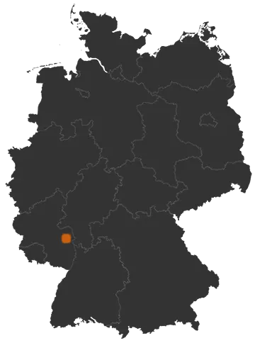 Alzey auf der Kreiskarte