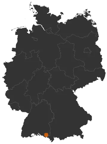 Deutschlandkarte: Wo ist Amtzell
