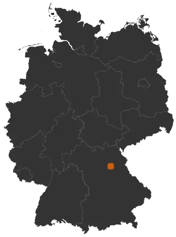 Auerbach in der Oberpfalz auf der Kreiskarte