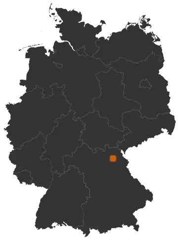 Bad Berneck im Fichtelgebirge auf der Kreiskarte