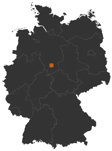 Bad Gandersheim auf der Kreiskarte