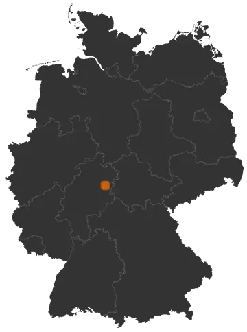 Bad Hersfeld auf der Kreiskarte