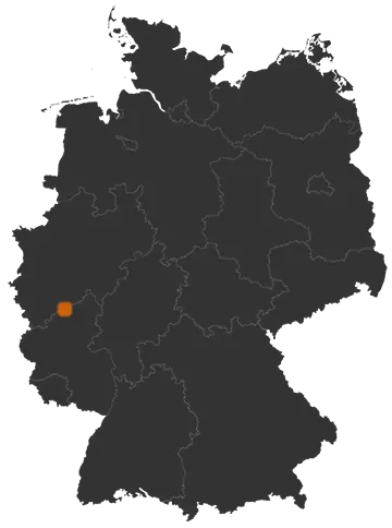 Bad Honnef auf der Kreiskarte