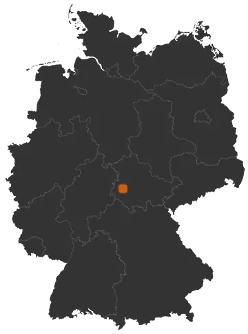 Bad Liebenstein auf der Kreiskarte
