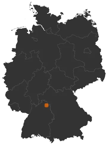Bad Mergentheim auf der Kreiskarte