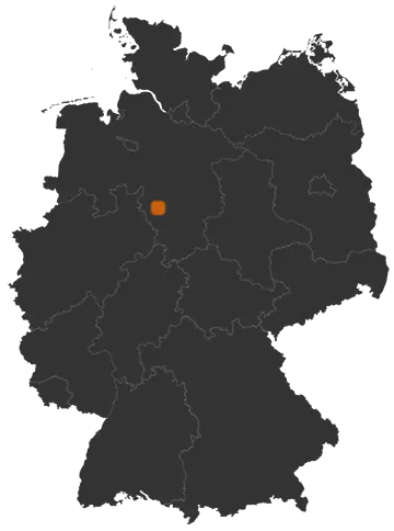 Bad Münder am Deister auf der Kreiskarte