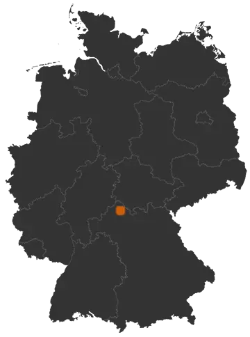 Deutschlandkarte: Wo ist Bad Neustadt an der Saale