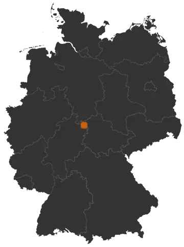 Bad Sooden-Allendorf auf der Kreiskarte