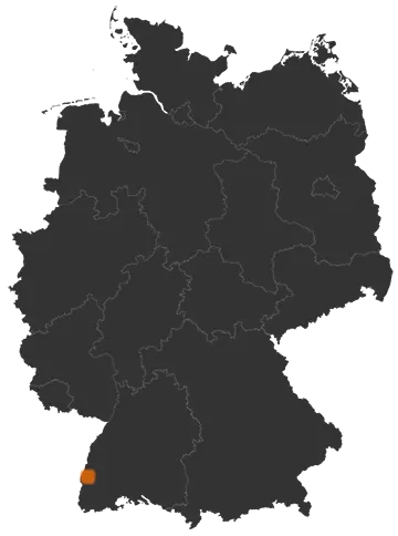 Bahlingen am Kaiserstuhl auf der Kreiskarte
