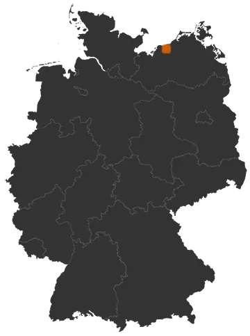 Bartenshagen-Parkentin auf der Kreiskarte