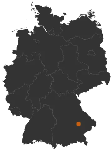 Bayerbach auf der Kreiskarte