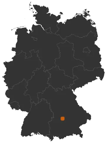 Deutschlandkarte: Wo ist Berg im Gau