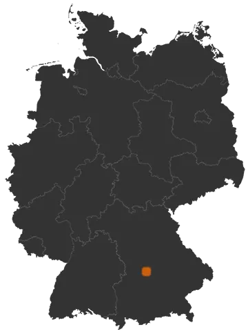 Bergheim auf der Kreiskarte