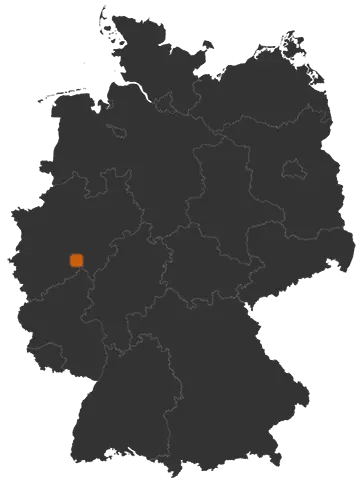 Deutschlandkarte: Wo ist Bergneustadt