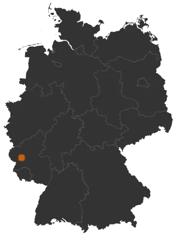 Bergweiler auf der Kreiskarte