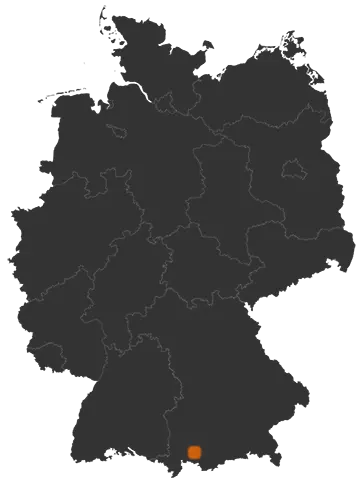 Bernbeuren auf der Kreiskarte