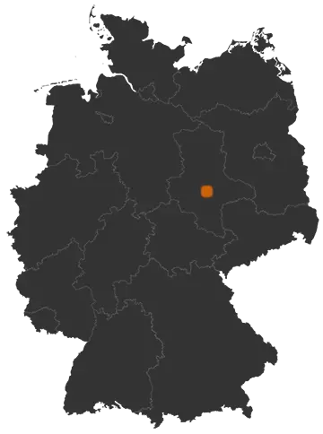 Deutschlandkarte: Wo ist Bernburg