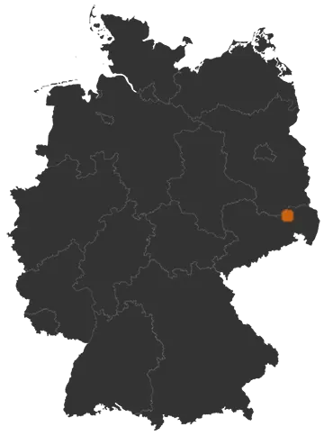Bernsdorf auf der Kreiskarte