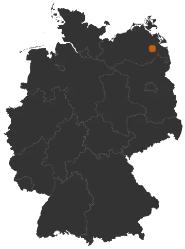 Deutschlandkarte: Wo ist Beseritz