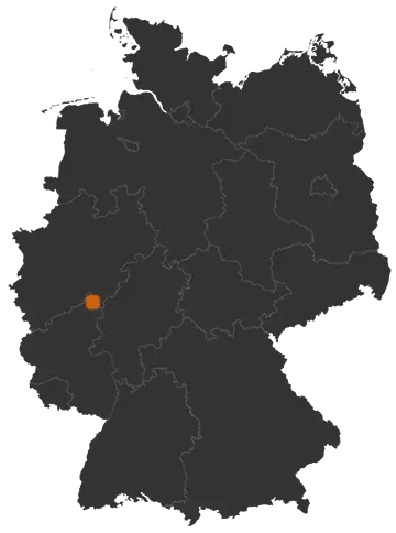 Betzdorf auf der Kreiskarte