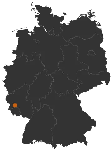 Beuren (Hochwald) auf der Kreiskarte