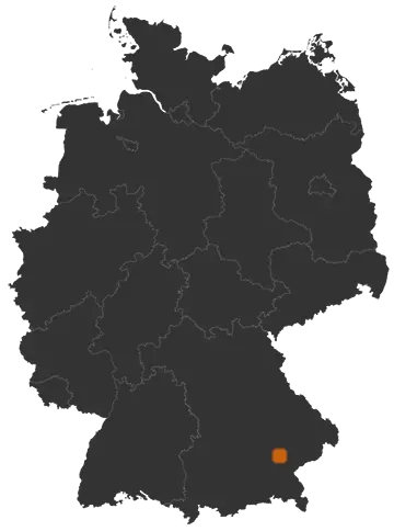 Bodenkirchen auf der Kreiskarte