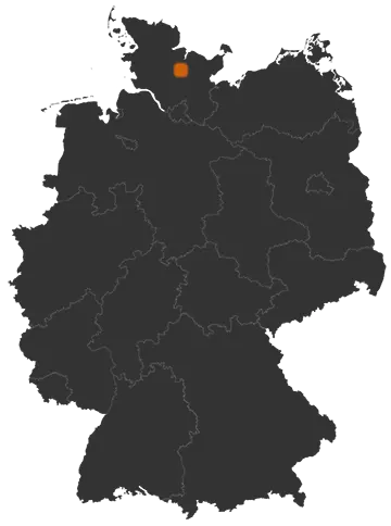 Bordesholm auf der Kreiskarte