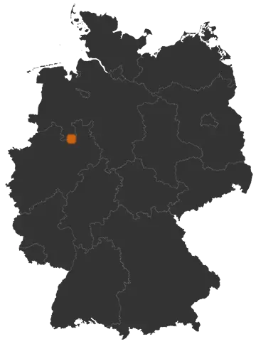 Borgholzhausen auf der Kreiskarte