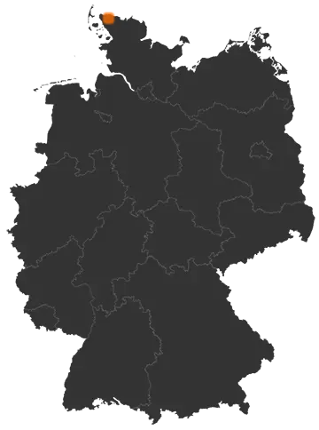 Deutschlandkarte: Wo ist Braderup