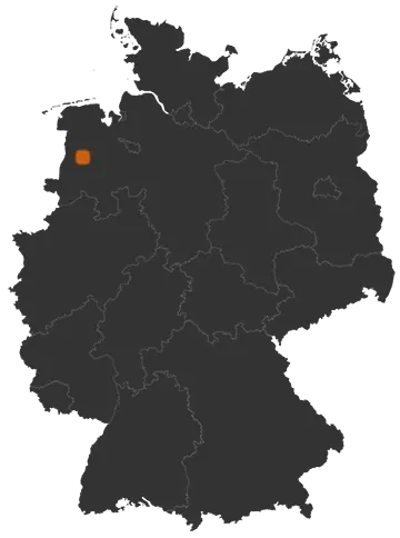 Breddenberg auf der Kreiskarte