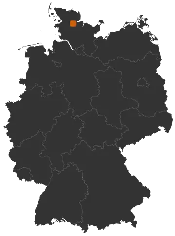 Brekendorf auf der Kreiskarte