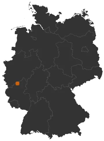 Bruchhausen auf der Kreiskarte