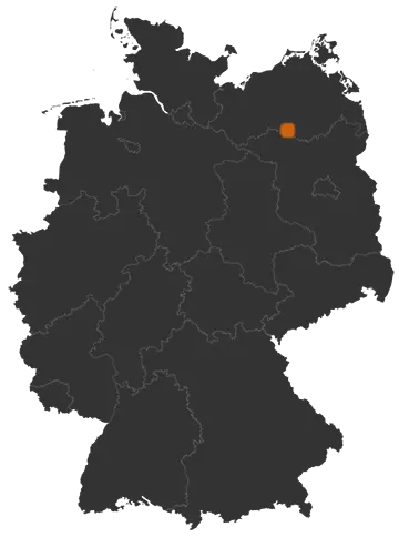 Deutschlandkarte: Wo ist Bütow