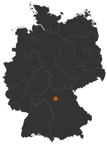 Burgwindheim auf der Kreiskarte