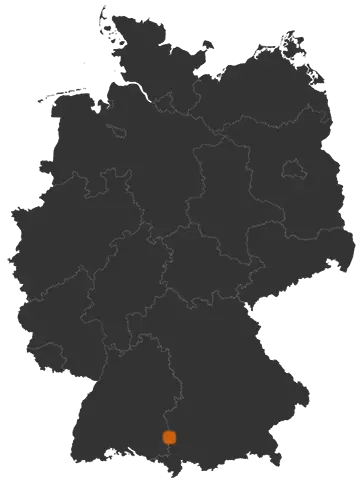 Buxheim auf der Kreiskarte