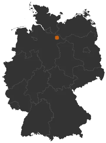 Dahlenburg auf der Kreiskarte