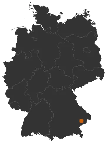 Dietersburg auf der Kreiskarte