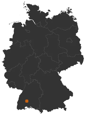 Dietingen auf der Kreiskarte