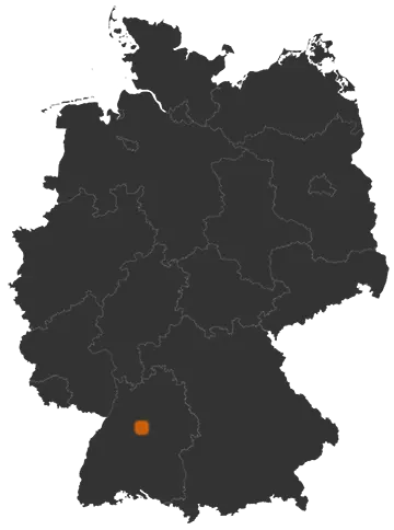 Ditzingen auf der Kreiskarte