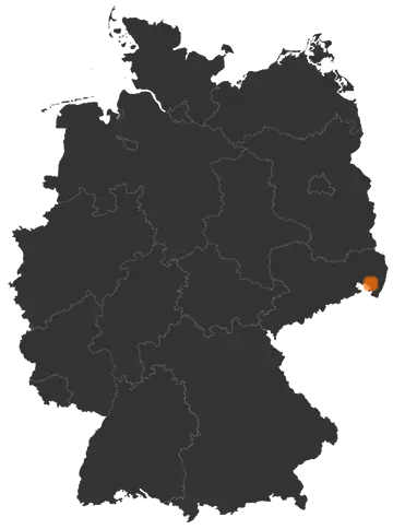 Dürrhennersdorf auf der Kreiskarte