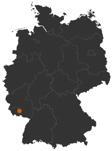 Dunzweiler auf der Kreiskarte