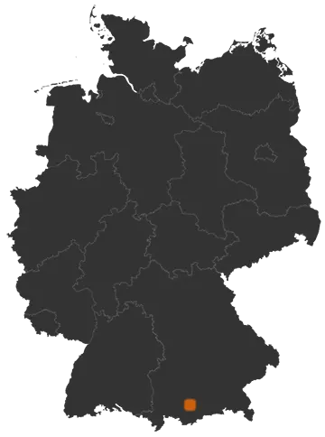 Deutschlandkarte: Wo ist Eberfing