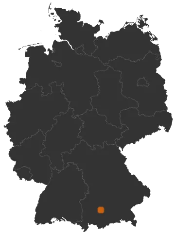 Deutschlandkarte: Wo ist Eching am Ammersee