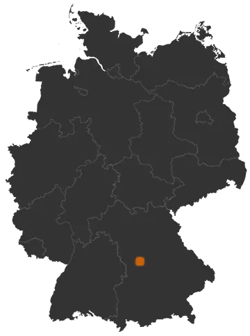 Ellingen auf der Kreiskarte